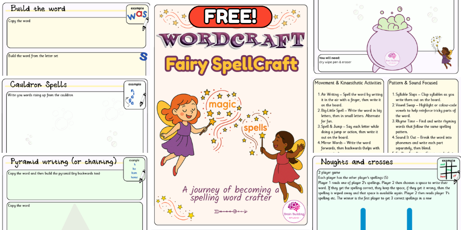 wordcraft adventure fairy spellcraft spelling activities