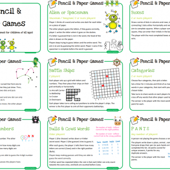 Pencil Paper Games