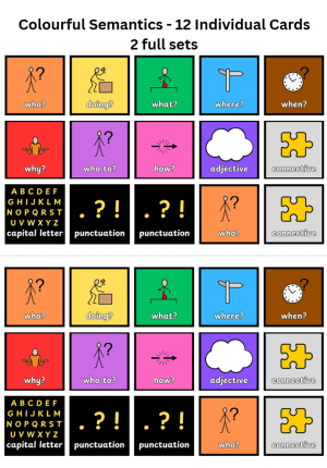 Colourful Semantics - Individual Cards