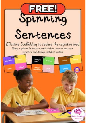 Spinning Sentences - Scaffolding - Sentence Building